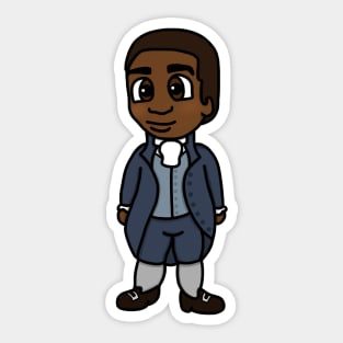 Chibi Crispus Attucks (Large Print) Sticker